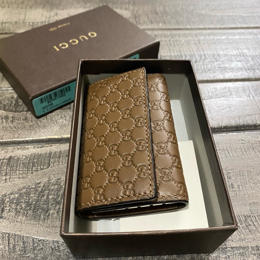Gucci car key holder Microguccissima